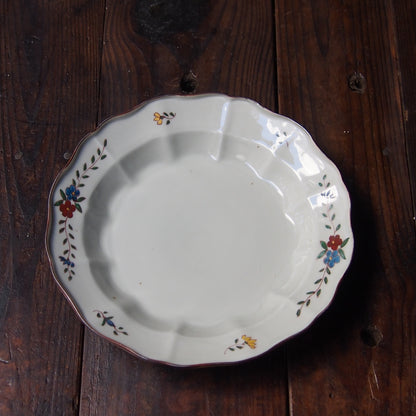 96　色絵花文輪花7.5寸皿　A | 志村和晃