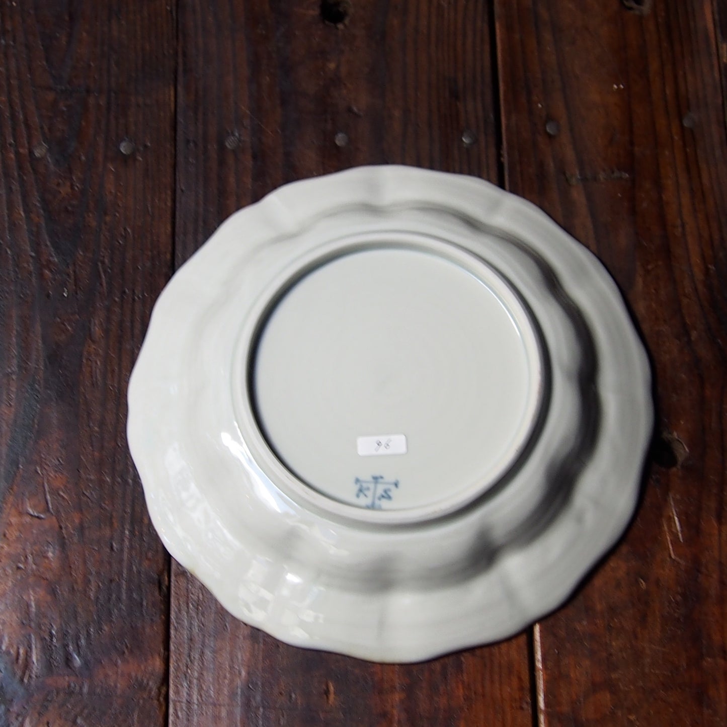 96　色絵花文輪花7.5寸皿　A | 志村和晃