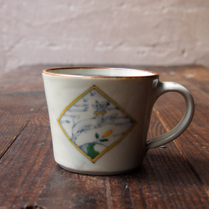 99　色絵マグ　プックリ | 志村和晃