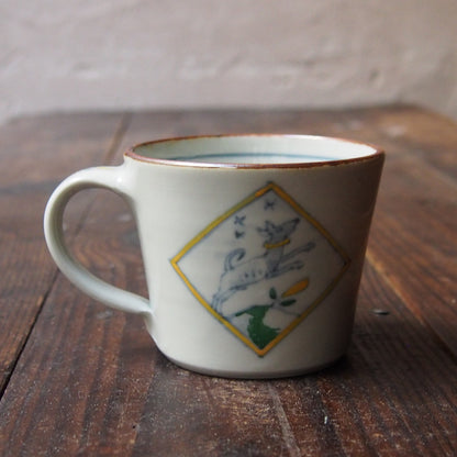 99　色絵マグ　プックリ | 志村和晃