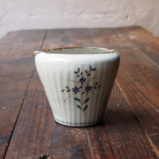 106　色絵花文面取り片口　C | 志村和晃