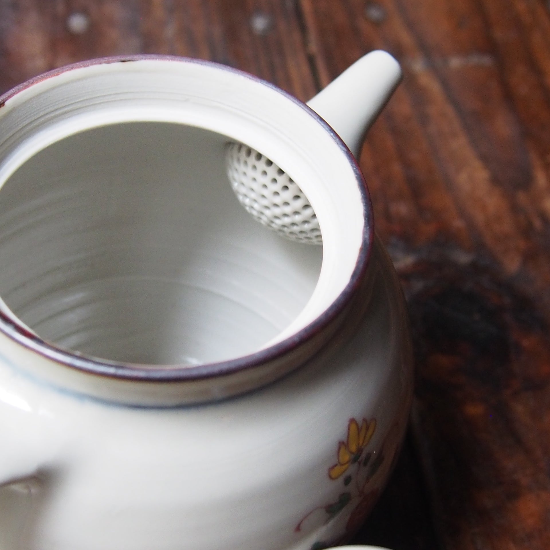 明、永楽時代前期　青白磁 花鳥模様 ポット けやき窯・希少作品【白磁吹き墨蜻蛉文袋式鉢】箱付 - 東洋蘭専門店