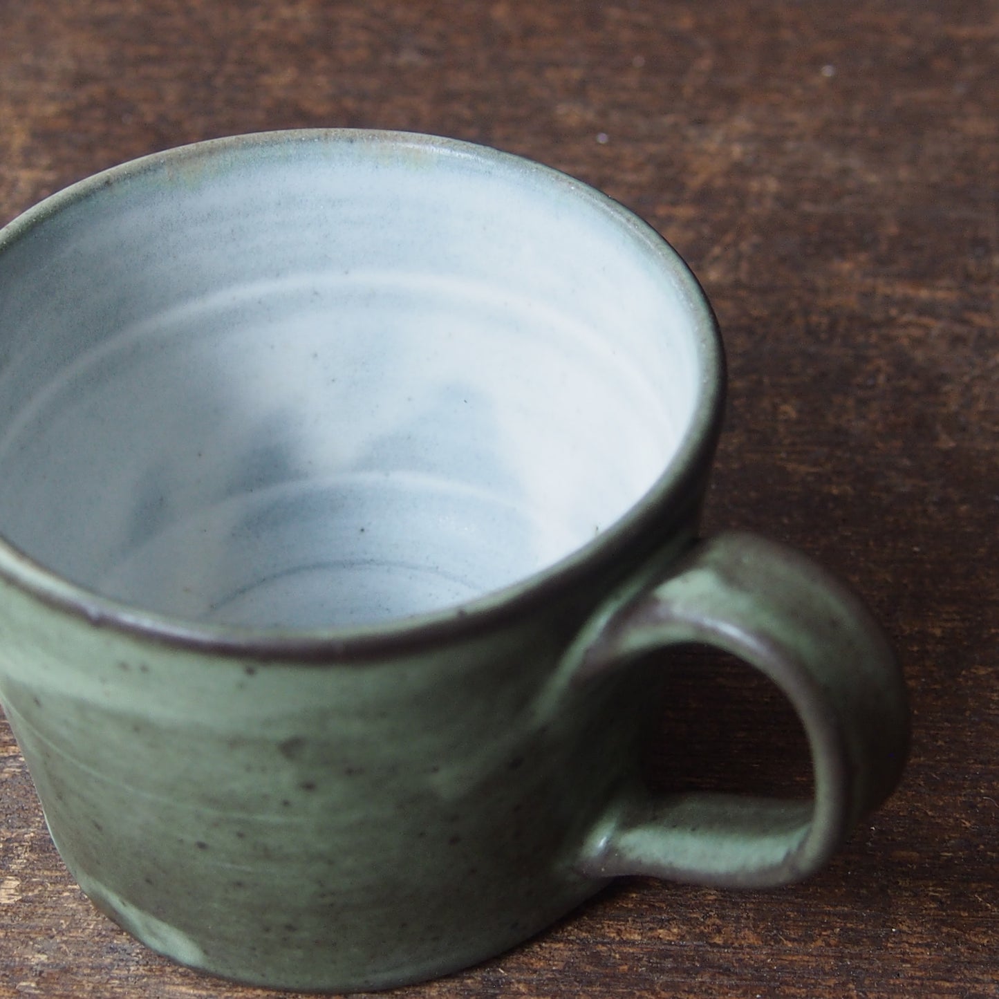 １．コーヒーカップ　グリーン