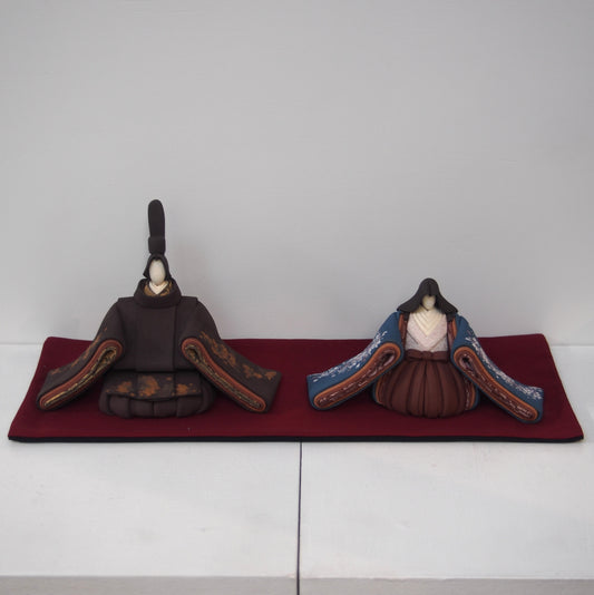 1　座り雛 青･桜 | 澤りか