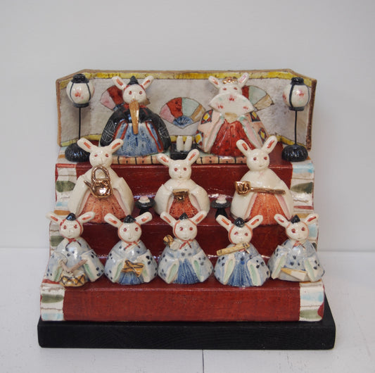 5　三段飾 ウサギ | やなぎゆきお