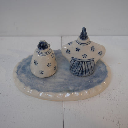 A　陶びな（呉須）L | 小園さやか